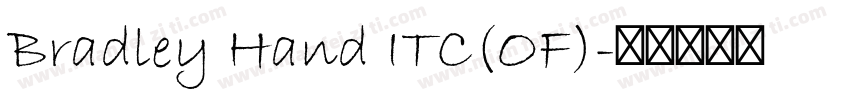 Bradley Hand ITC(OF)字体转换